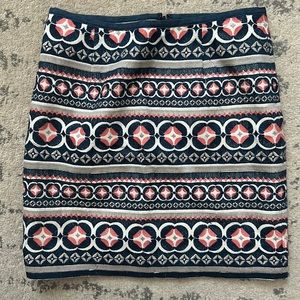 Embroidered Fossil mini skirt
